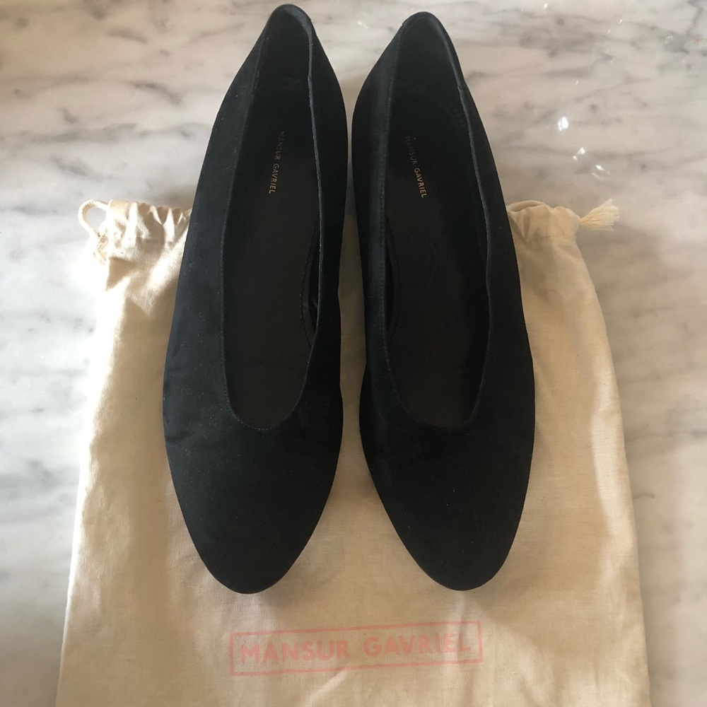 🛍 Mansur Gavriel Suede Ballet Flats